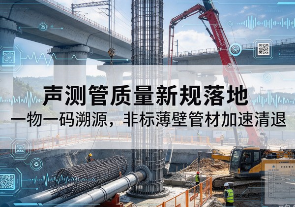 点军声测管质量新规落地，一物一码溯源，非标薄壁管材加速清退